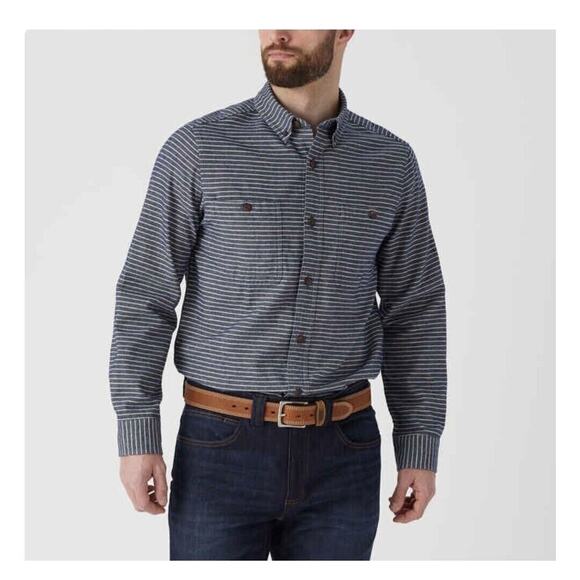 Duluth Men's Shirt Free Swingin' Flannel Slim Fit Size 2XL Stripes NWOT - Picture 7 of 9
